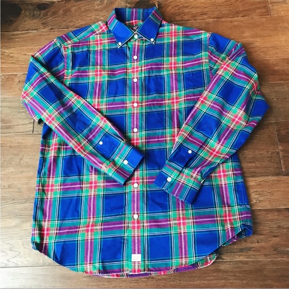 Vineyard Vines Blue and Red Casual Button Down Shirt - Picture 3 of 5